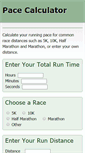 Mobile Screenshot of pace-calculator.com